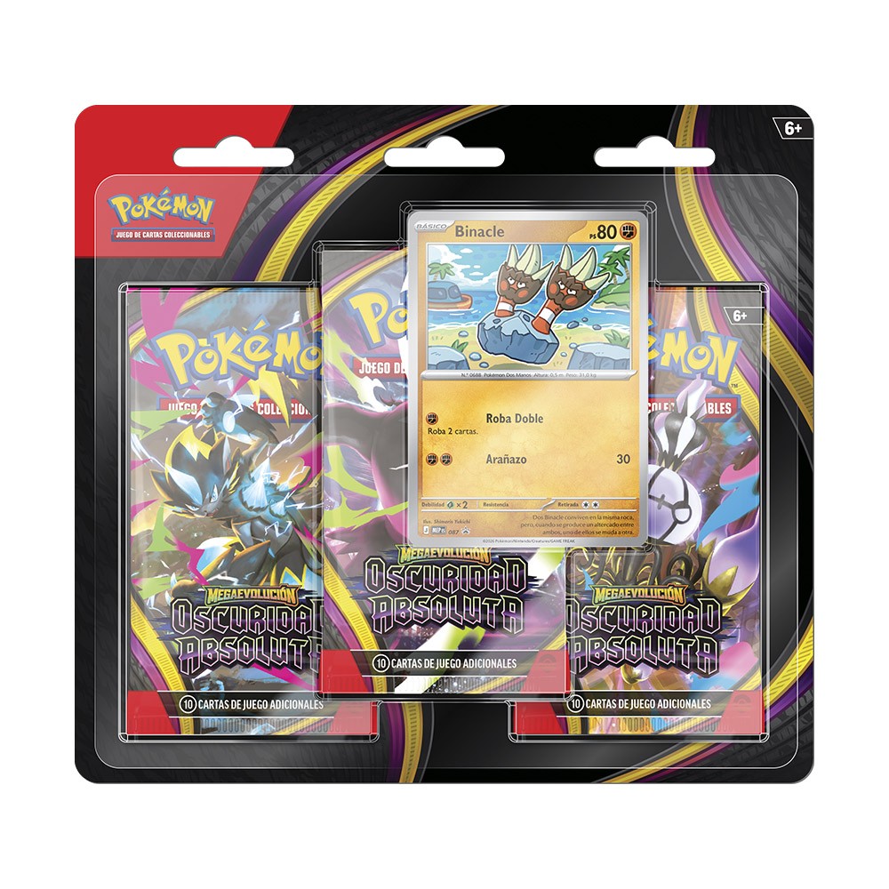 Blíster de 3 sobres Oscuridad Absoluta Pokémon TCG
