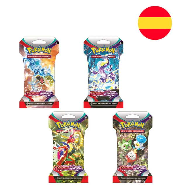 Sobre Funda de Carton Escarlata y Púrpura Pokémon TCG