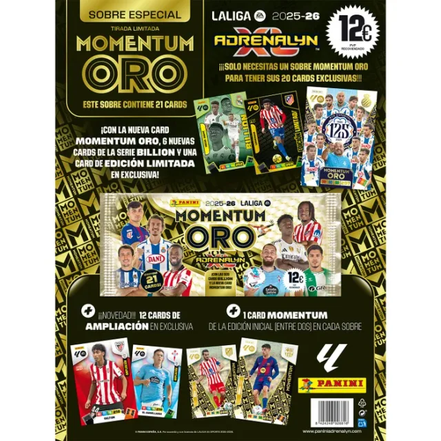 Sobre Momentum Oro La Liga 25-26 Adrenalyn XL